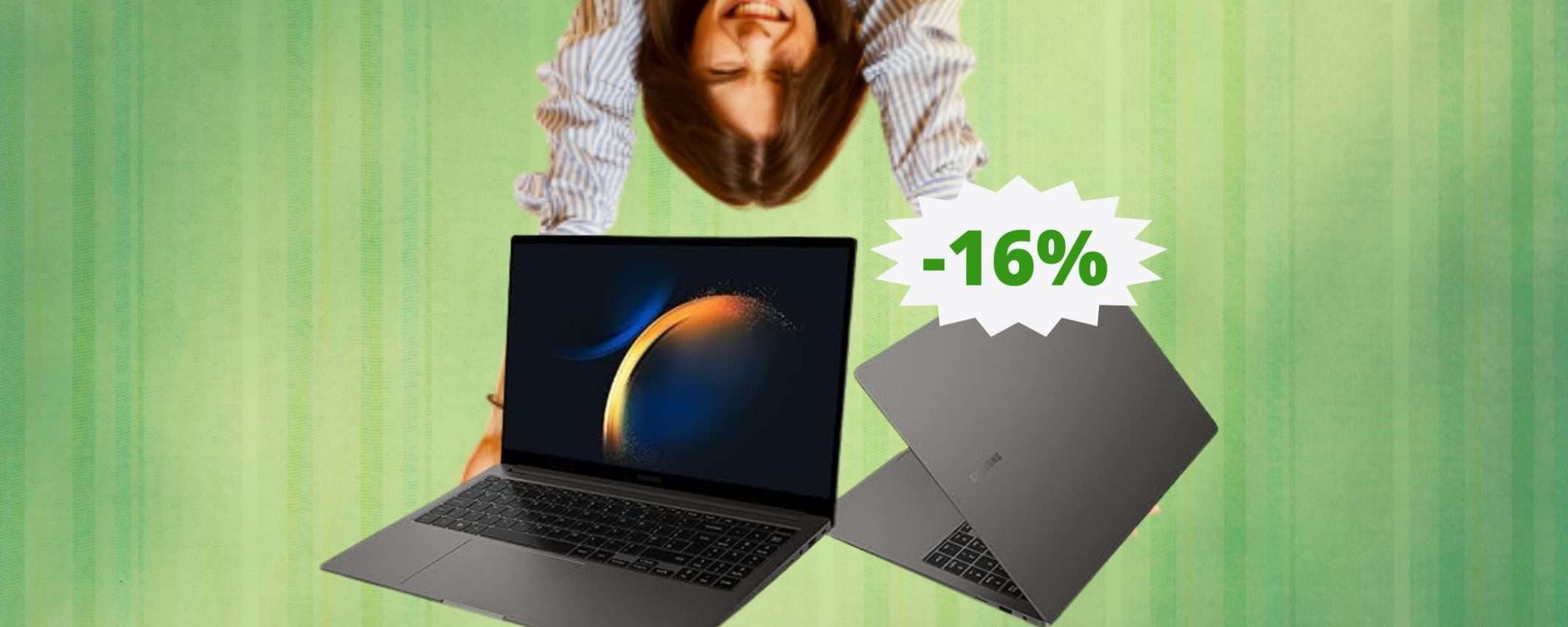 Samsung Galaxy Book3: sconto ESCLUSIVO di 100 euro (-14%)