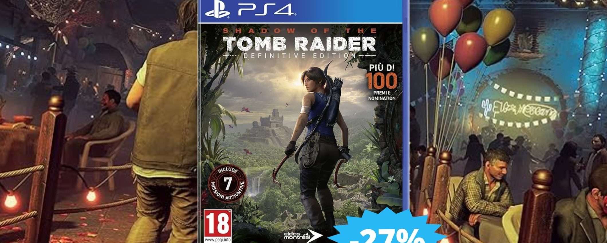 Shadow of The Tomb Raider per PS4: sconto ENTUSIASMANTE del 27%