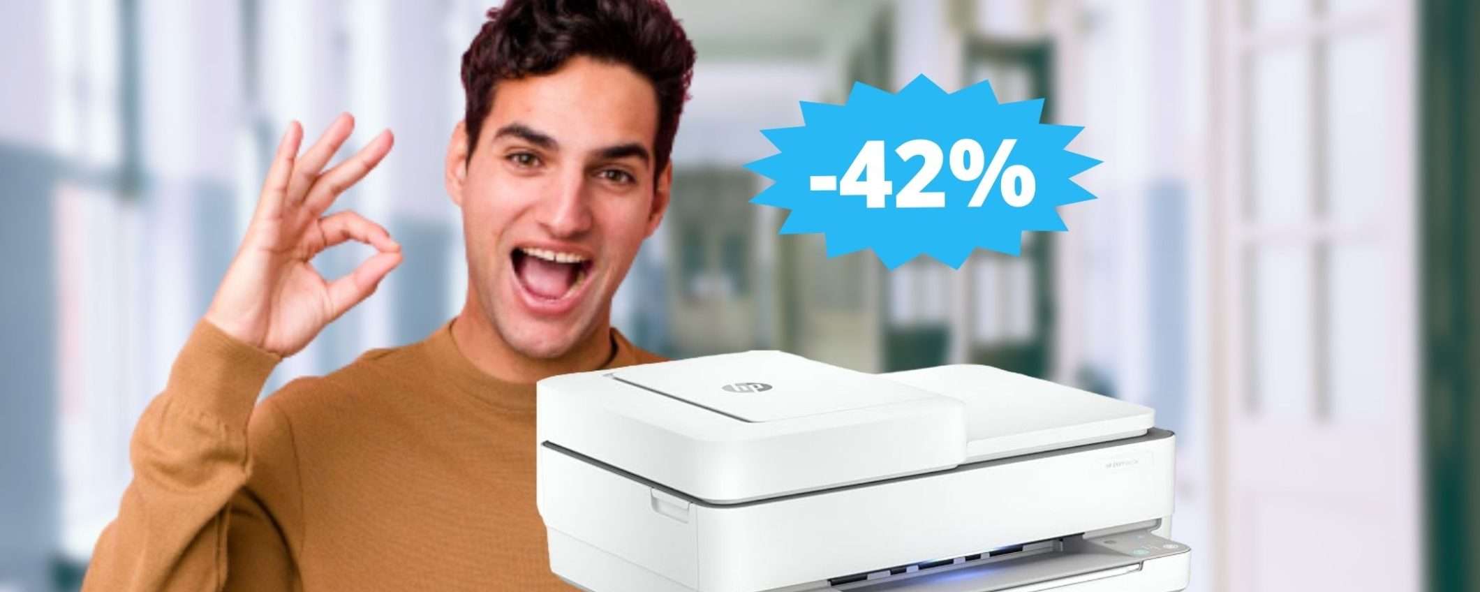 Stampante HP Envy 6420e: qualità in MEGA sconto del (-42%)