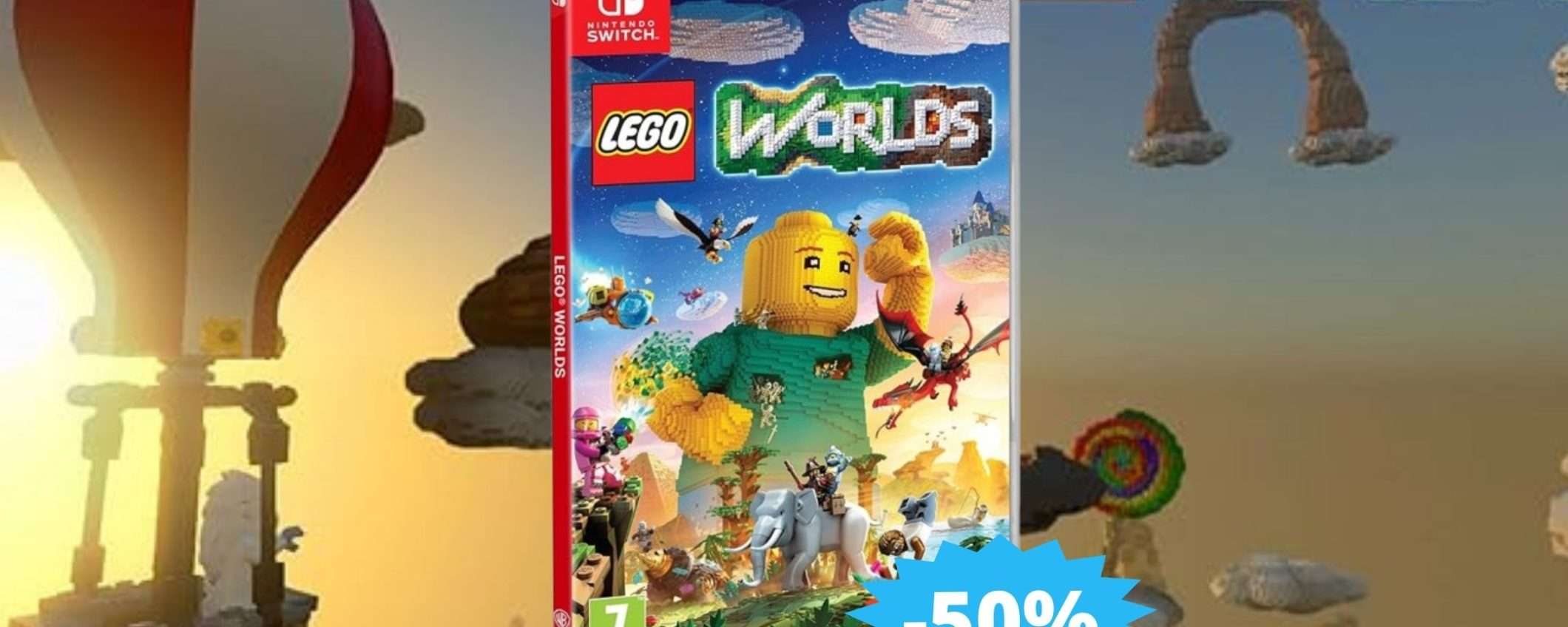 Lego Worlds per Nintendo Switch: sconto FOLLE del 50%