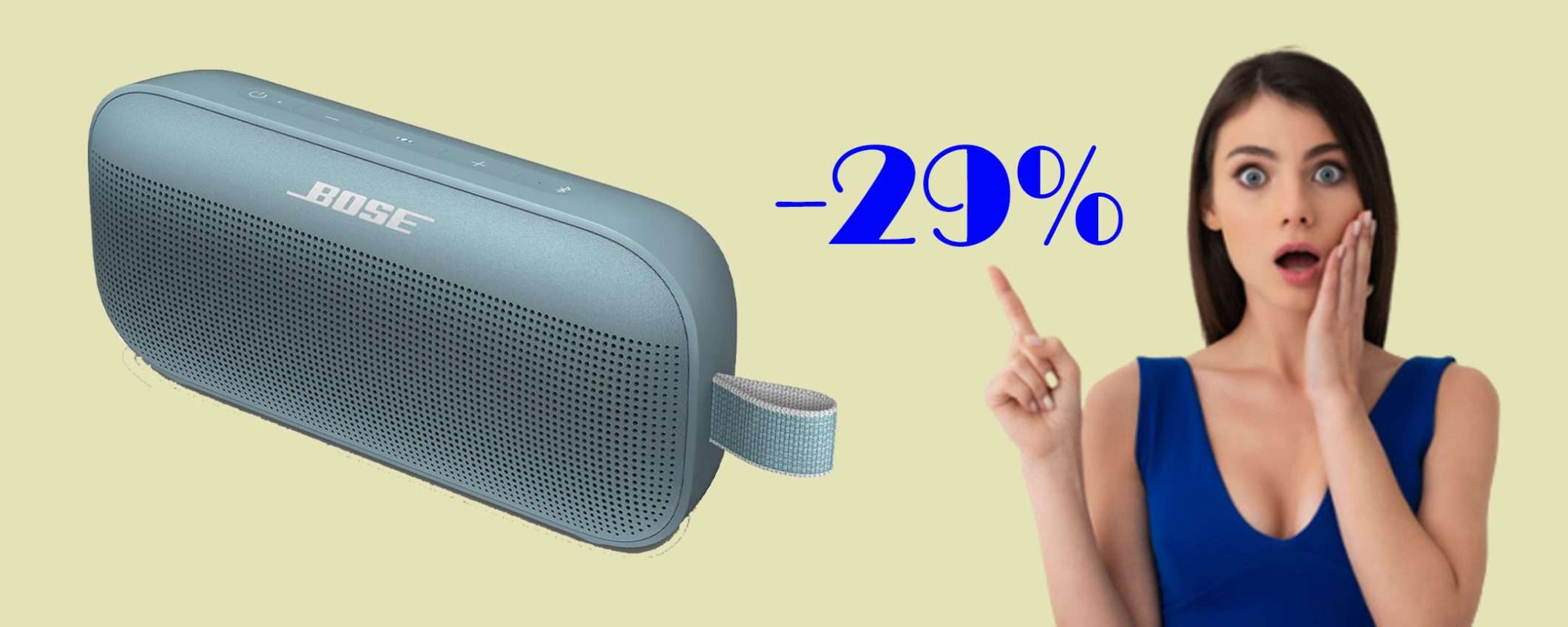 Diffusore portatile wireless Bose in sconto SUPER del 29%