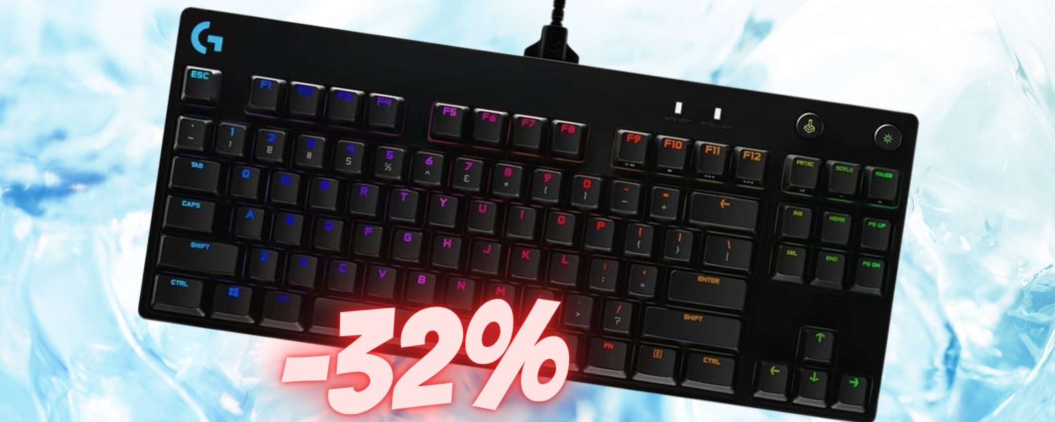 Logitech G PRO TKL: la tastiera da gaming EVOLUTA in OFFERTA al 32%