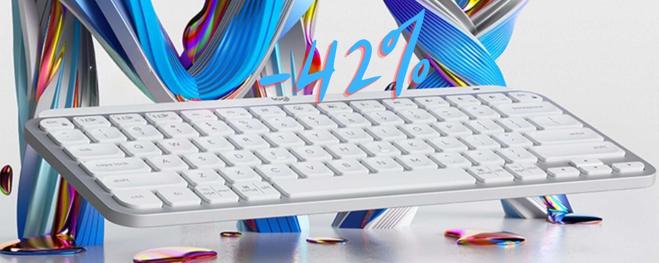 Logitech MX Keys Mini: tastiera wireless SENZA RIVALI crolla al 42%