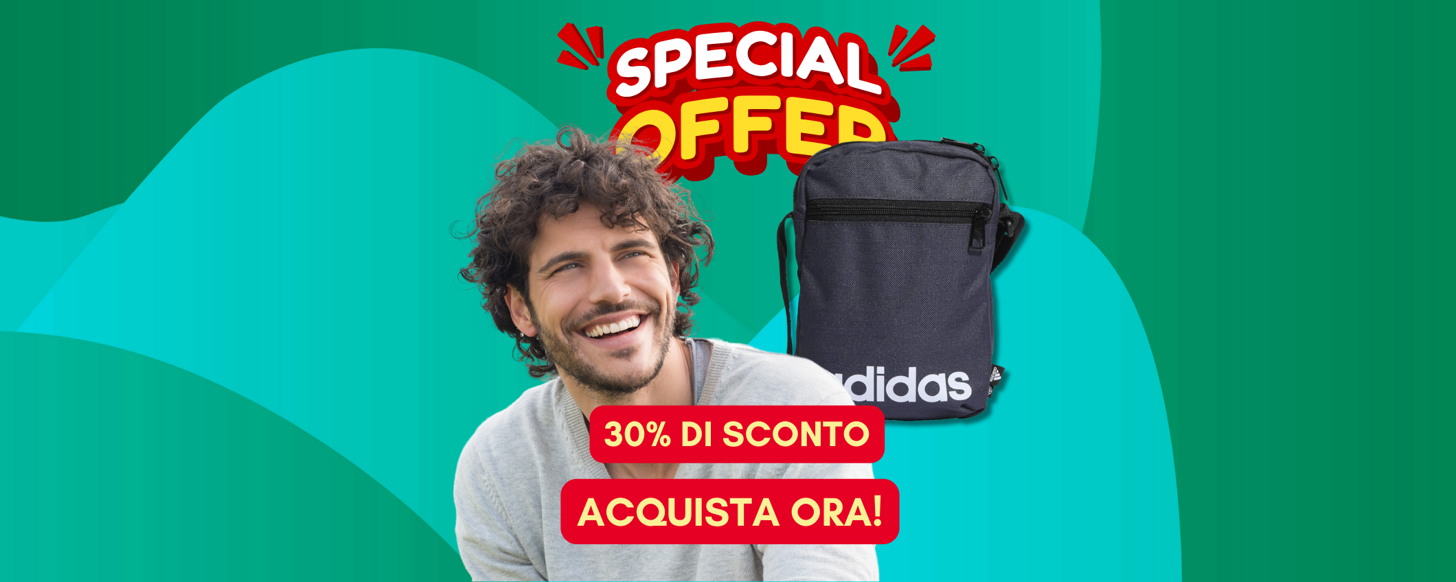 Vestiti alla moda con il marsupio adidas in sconto del 30%