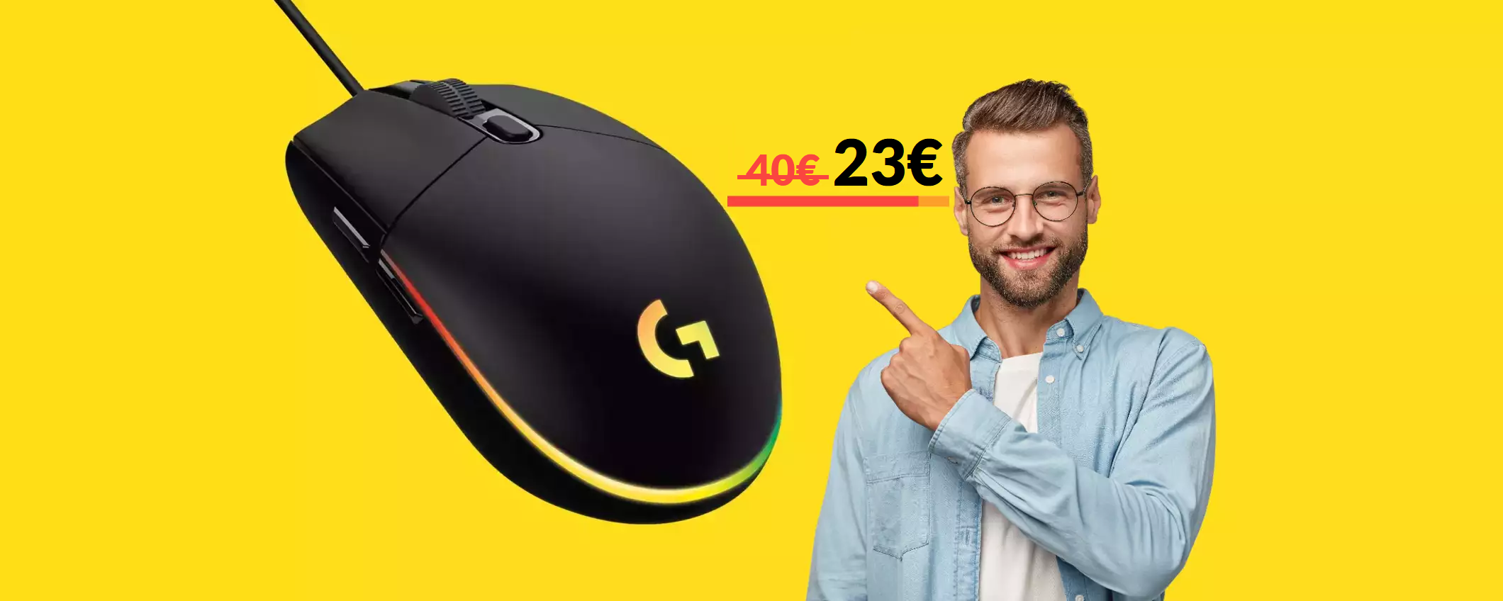 Mouse gaming Logitech: già tuo a 23€ con le Offerte di Primavera