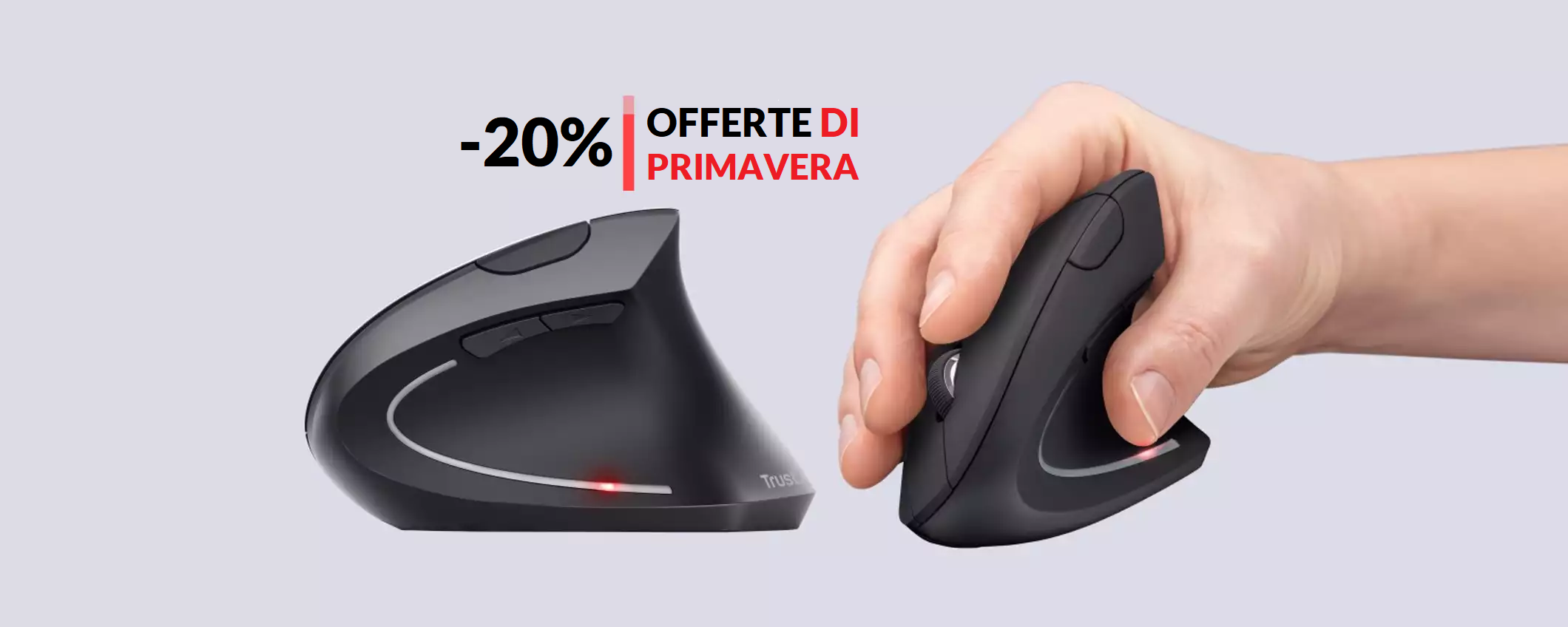 Mouse Wireless VERTICALE: è un SOLLIEVO per il polso (19€)