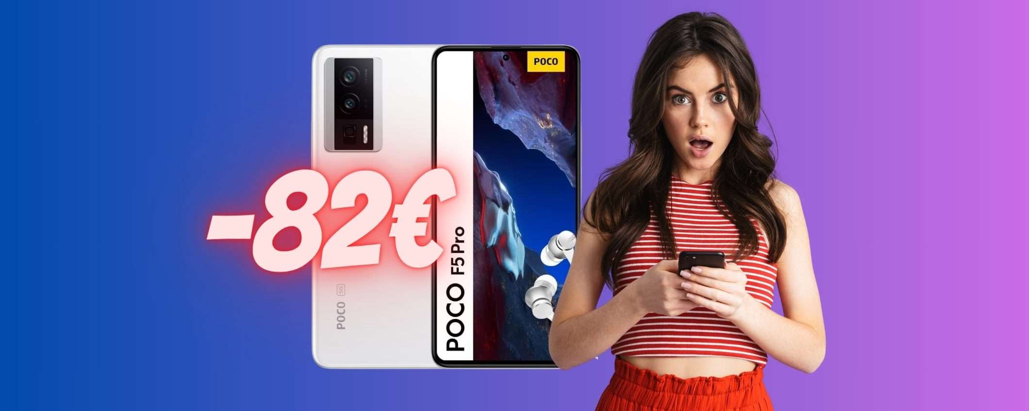 POCO F5 Pro 5G da 8GB di RAM e 256GB di memoria a 82€ in MENO