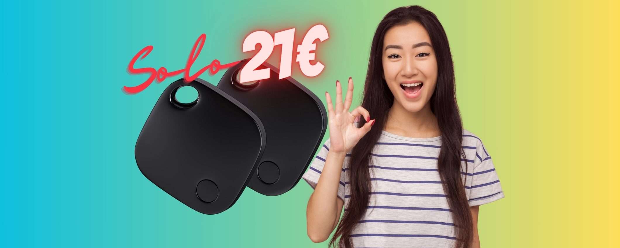 Ritrova gli oggetti senza fatica con 2 Smart Tracker Tag a 21€