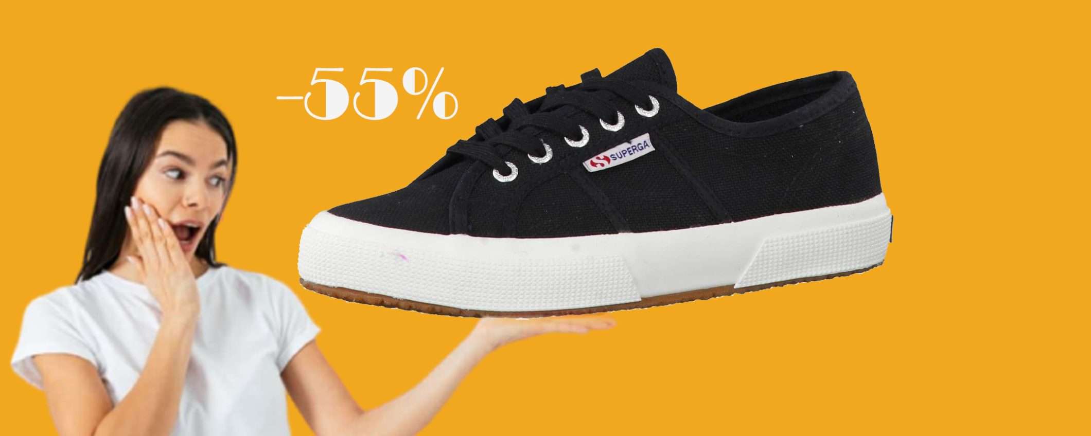 Scarpe Superga da donna: sconto BOMBA del 55% su Amazon