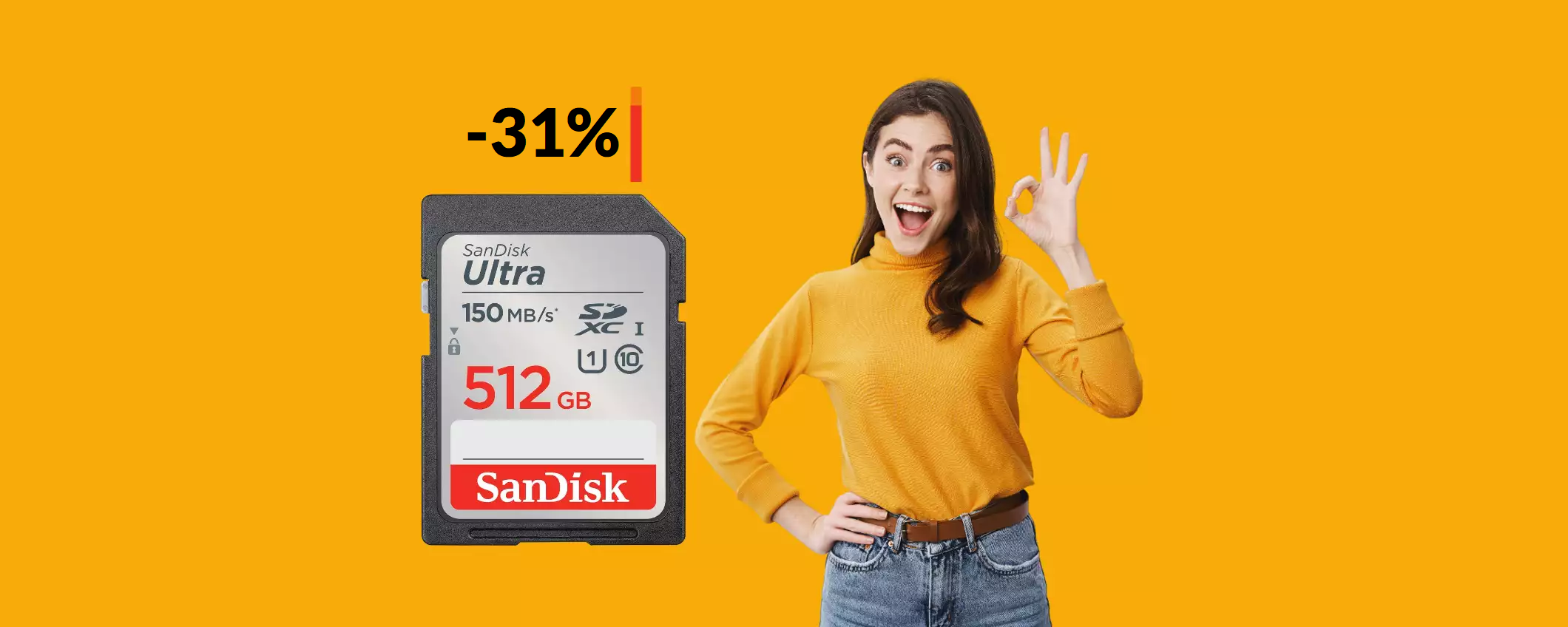 Scheda SD 512GB: bastano 50€ per la BOMBA targata SanDisk