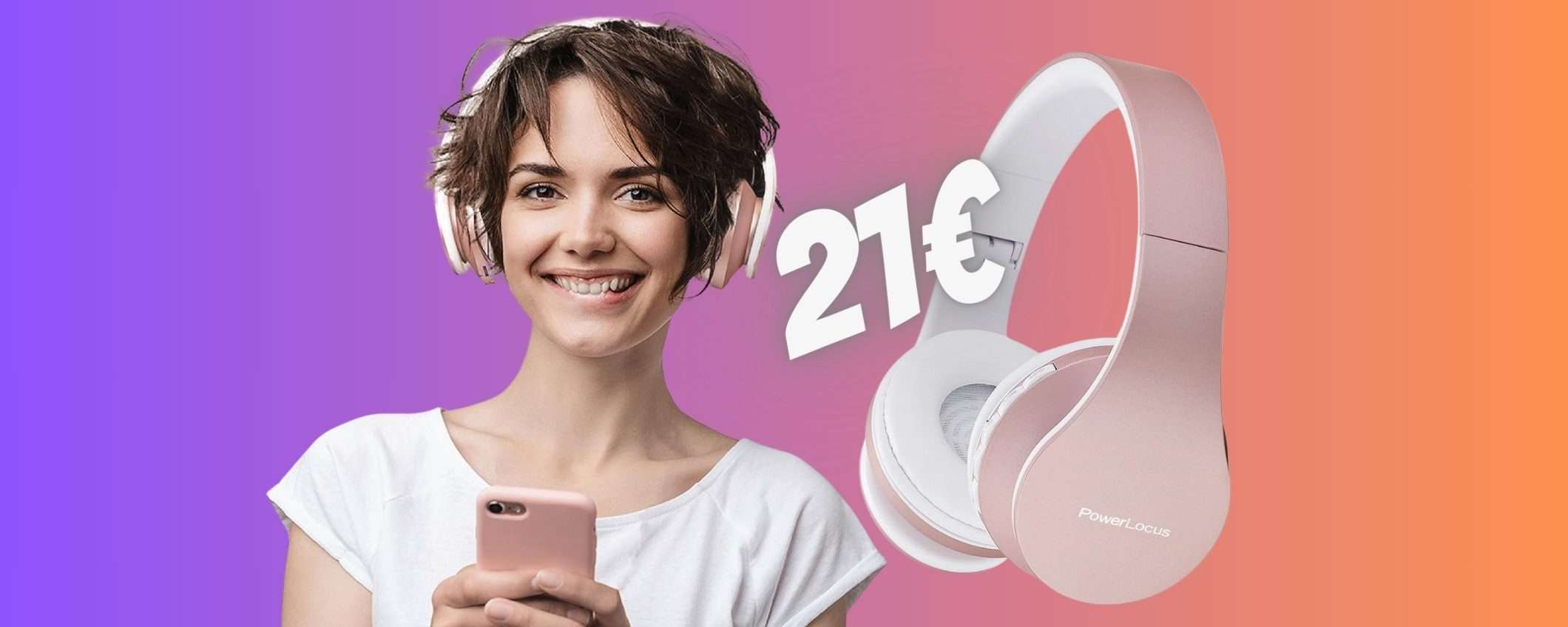 Solo 21€ per queste spettacolari cuffie Bluetooth in OFFERTA su Amazon