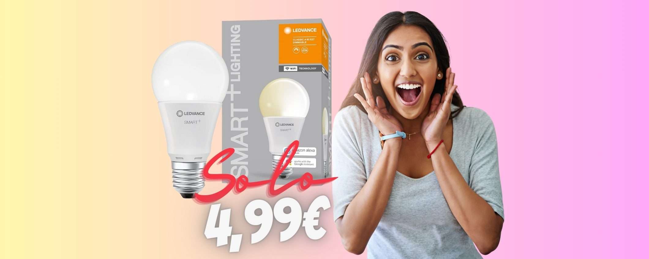 SOLO 4,99€ per la lampadina Smart LEDVANCE con le Offerte di Primavera