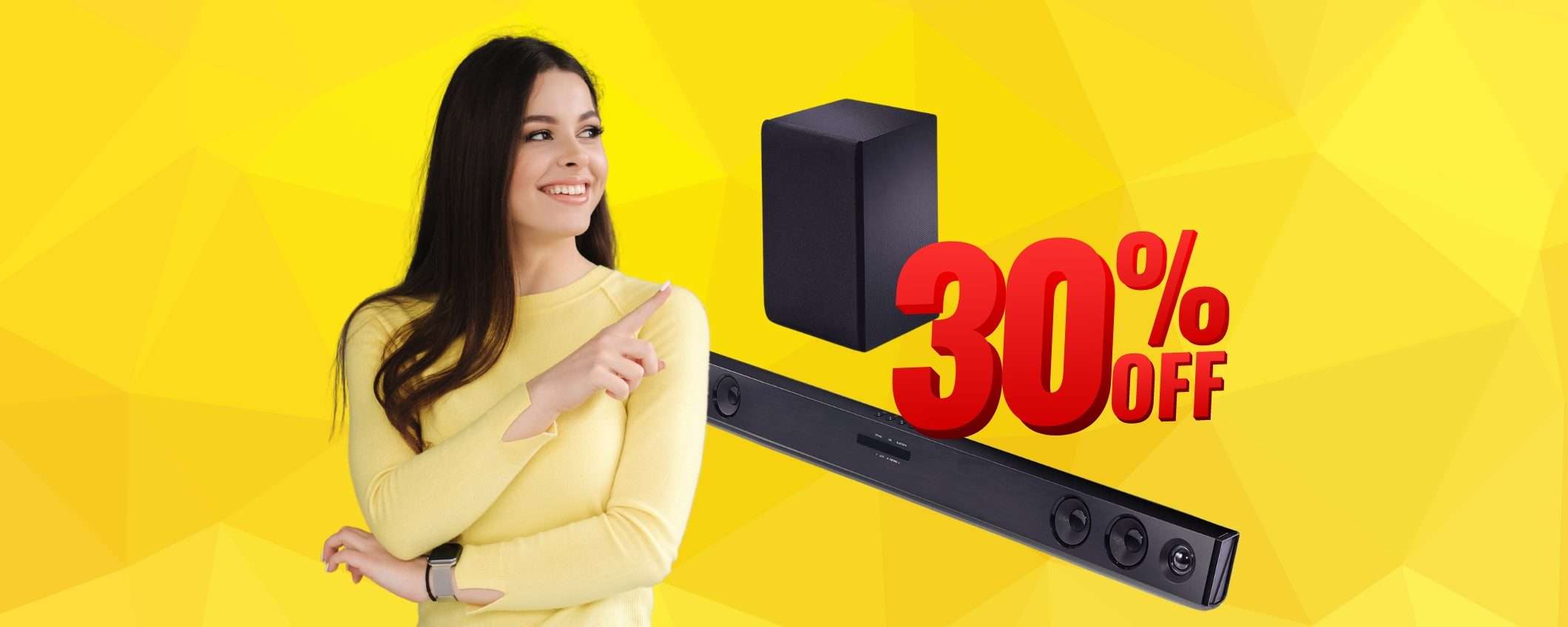 Soundbar LG con subwoofer wireless a un PREZZACCIO (-30%)