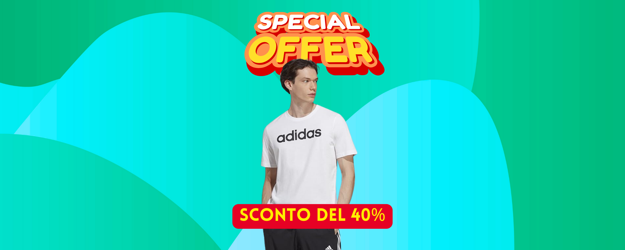 Sconto SHOCK del 40% su questa t-shirt adidas