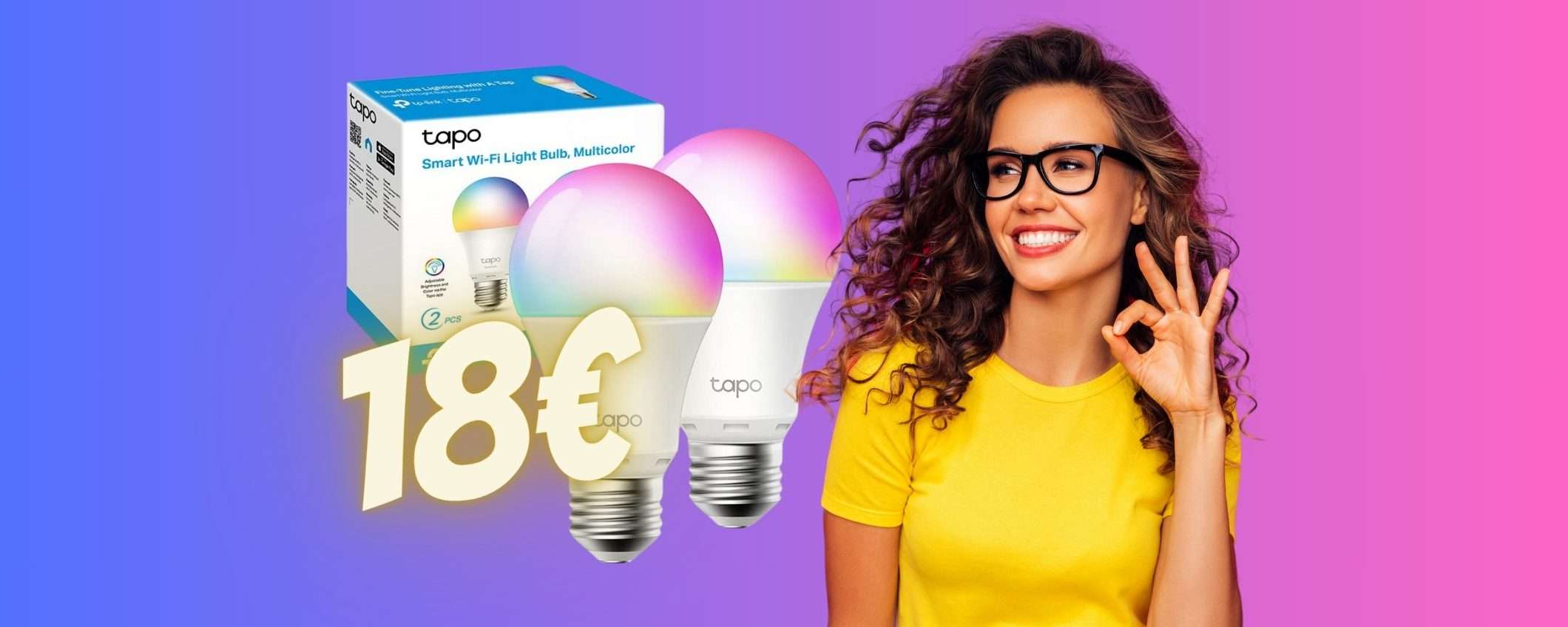 TP-Link: 2 lampadine WiFi multicolore a un PREZZO da URLO (18€)