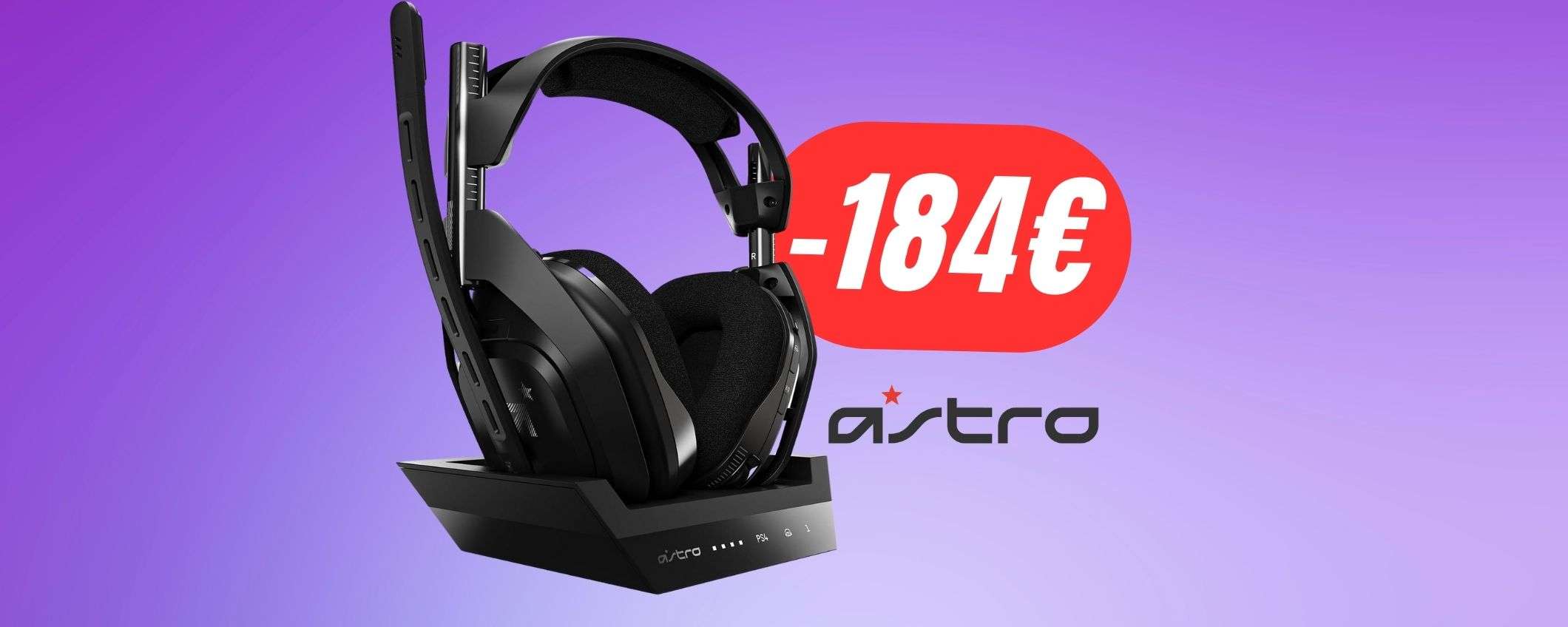 SCONTO di -184€ per le amatissime CUFFIE senza fili ASTRO!