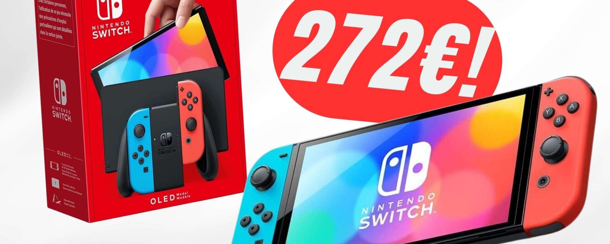 Nintendo Switch OLED costa solo 272€ con il COUPON esclusivo!