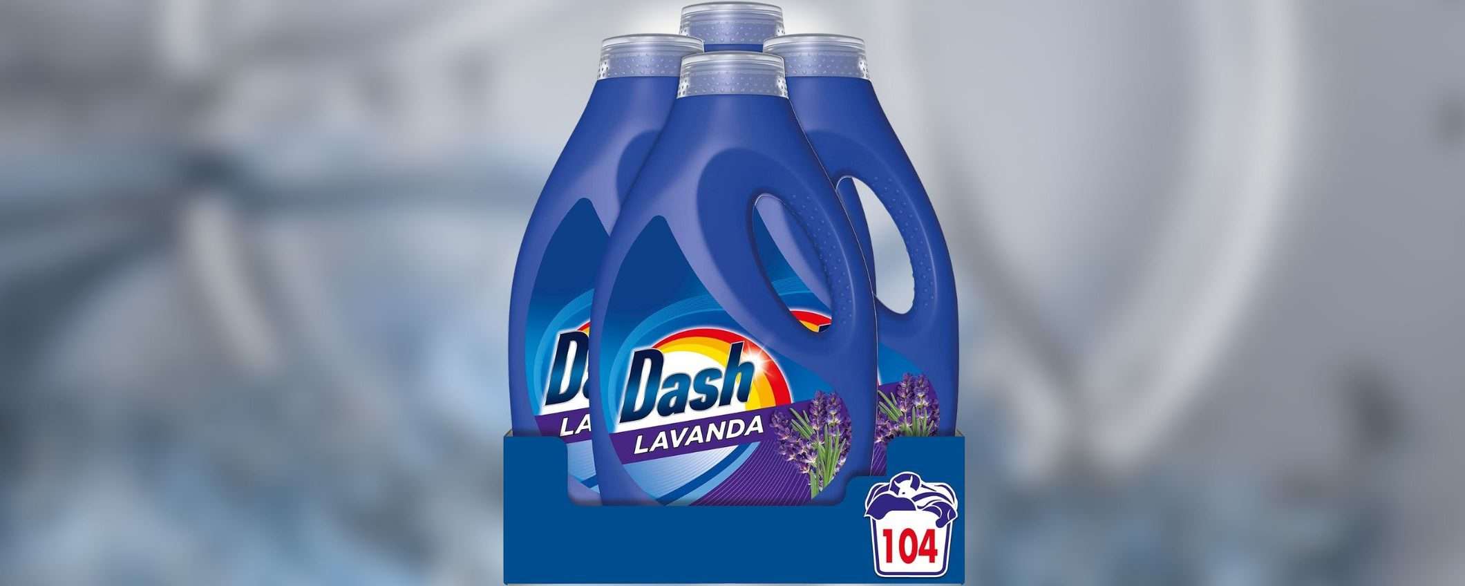 Detersivo liquido Dash Lavatrice alla lavanda: il prezzo SCORTA che conviene (-25%)