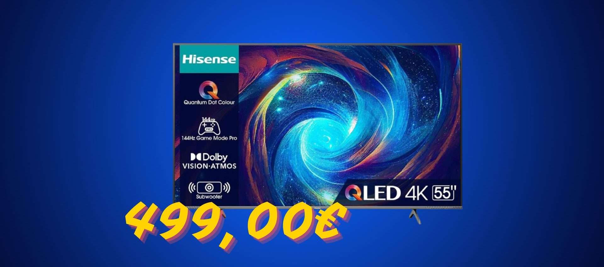 Smart TV Hisense QLED 4K in super offerta: tua a meno di 500€