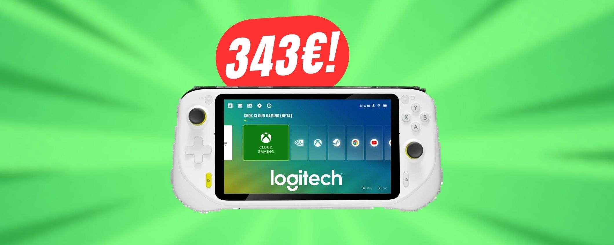 PREZZO FOLLE per la console portatile di Logitech che precipita a 343€!