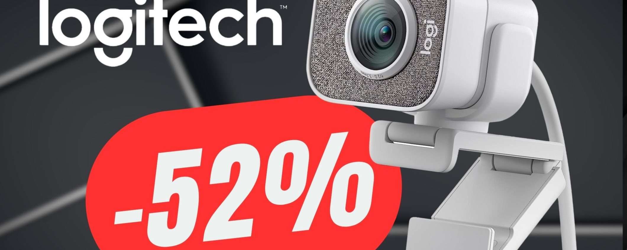 Questa Webcam di Logitech (SCONTATA del -52%) ha la qualità di una Videocamera!