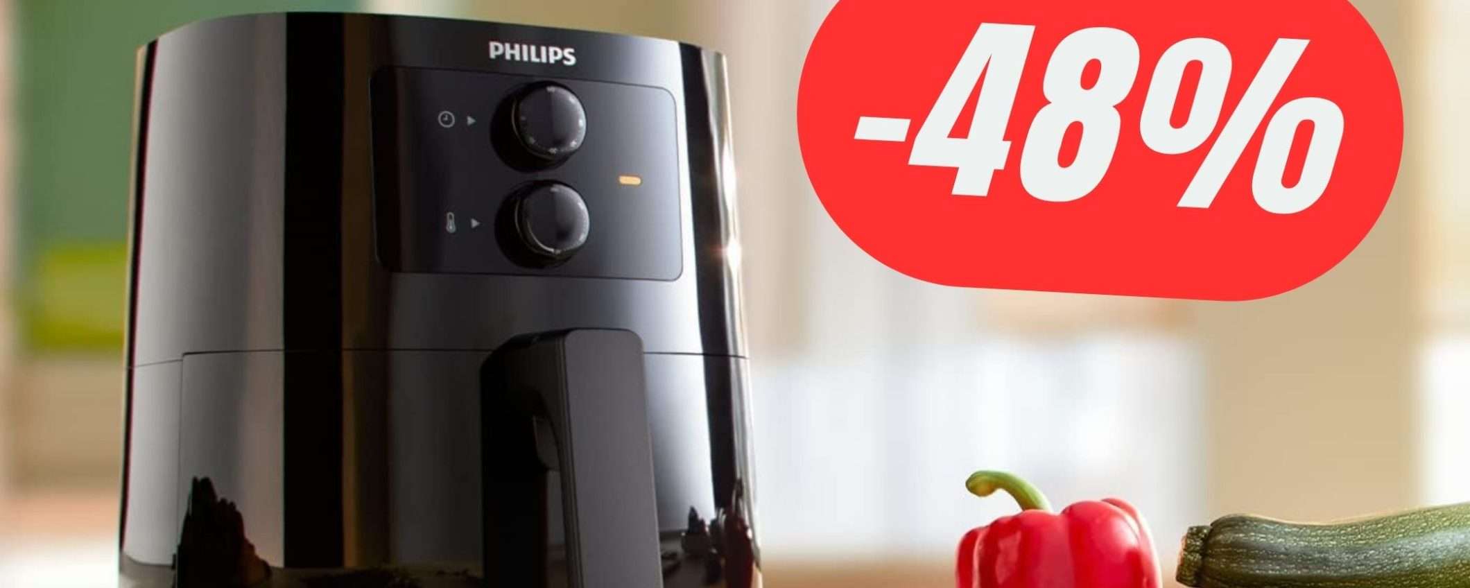 Questa FRIGGITRICE ad ARIA di Philips scontata del 48% e imperdibile!