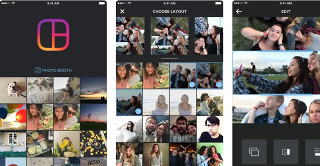 Crea un collage utilizzando l'app di layout di Instagram