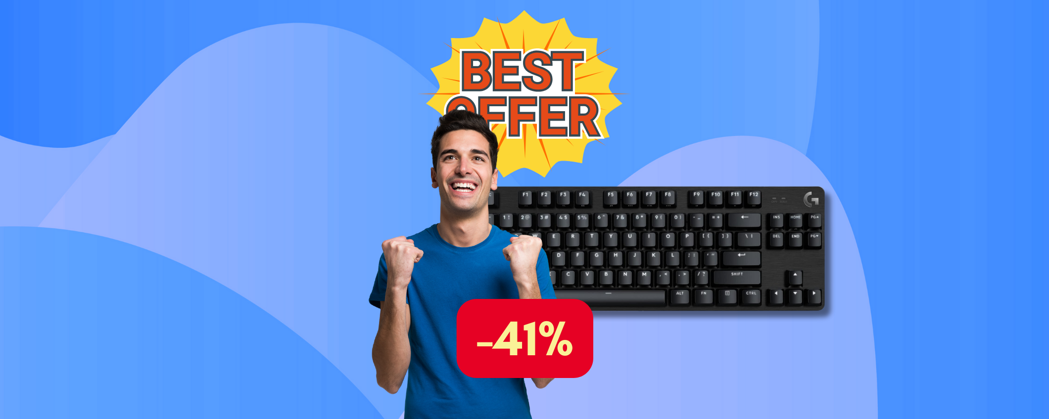 Tastiera Logitech G G413 in sconto FOLLE: -41%