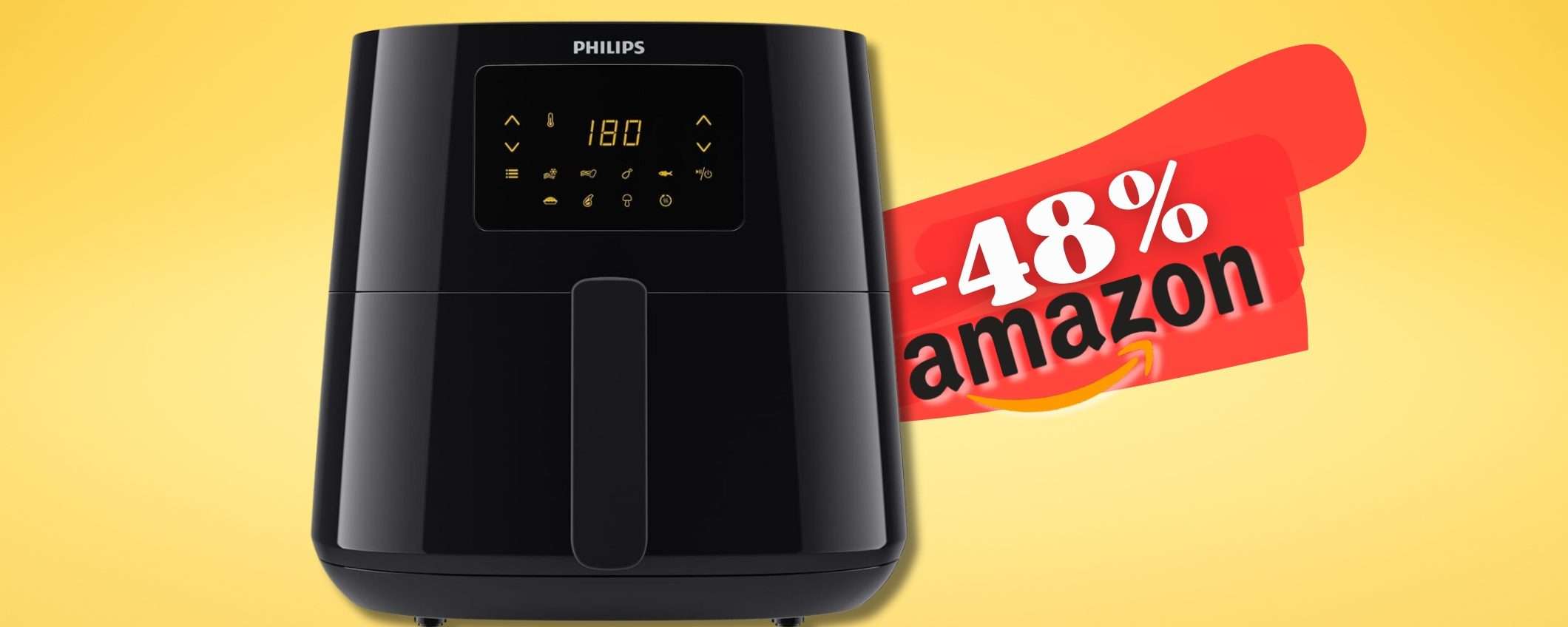 Philips Airfryer XL Essential, la REGINA in sconto su Amazon al 48%