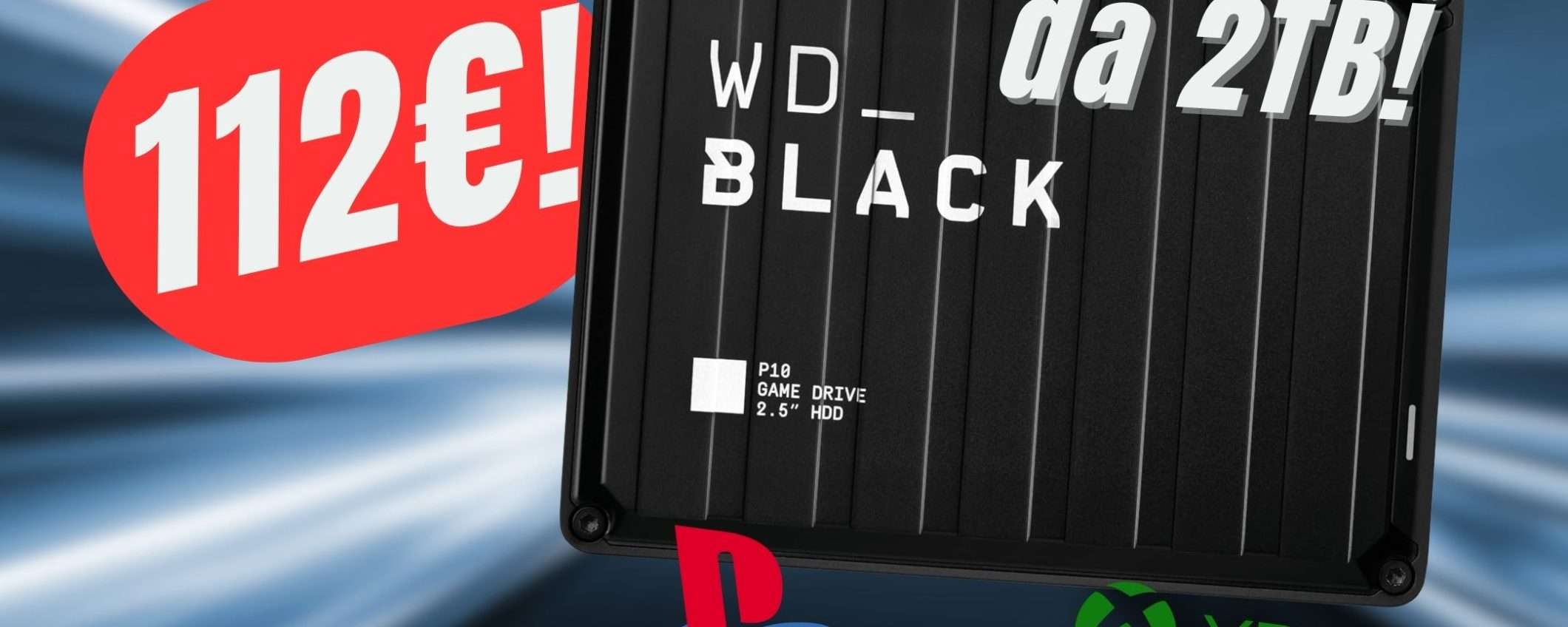 Aumenta la MEMORIA della tua CONSOLE: l'hard disk da 2TB è in offerta!