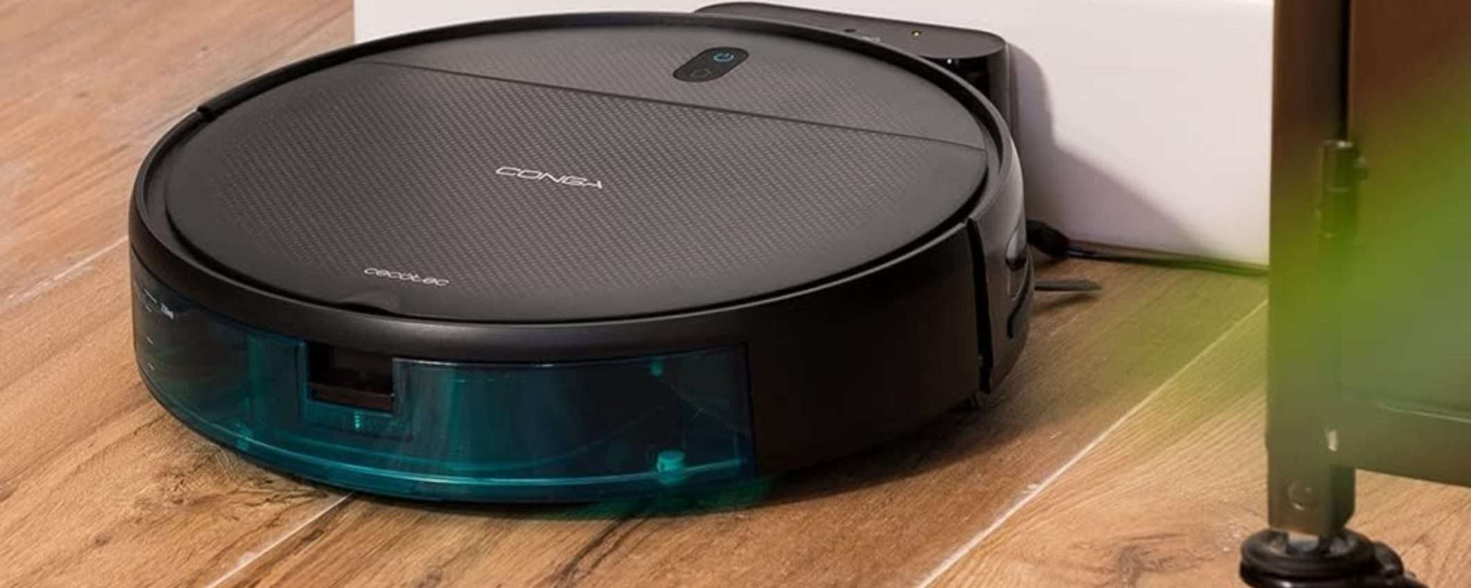 APPENA 80€ su Amazon per il robot aspirapolvere e lavapavimenti Cecotec