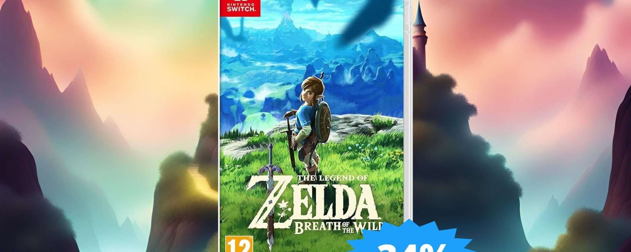 The Legend of Zelda Breath of the Wild: MEGA sconto del 34%