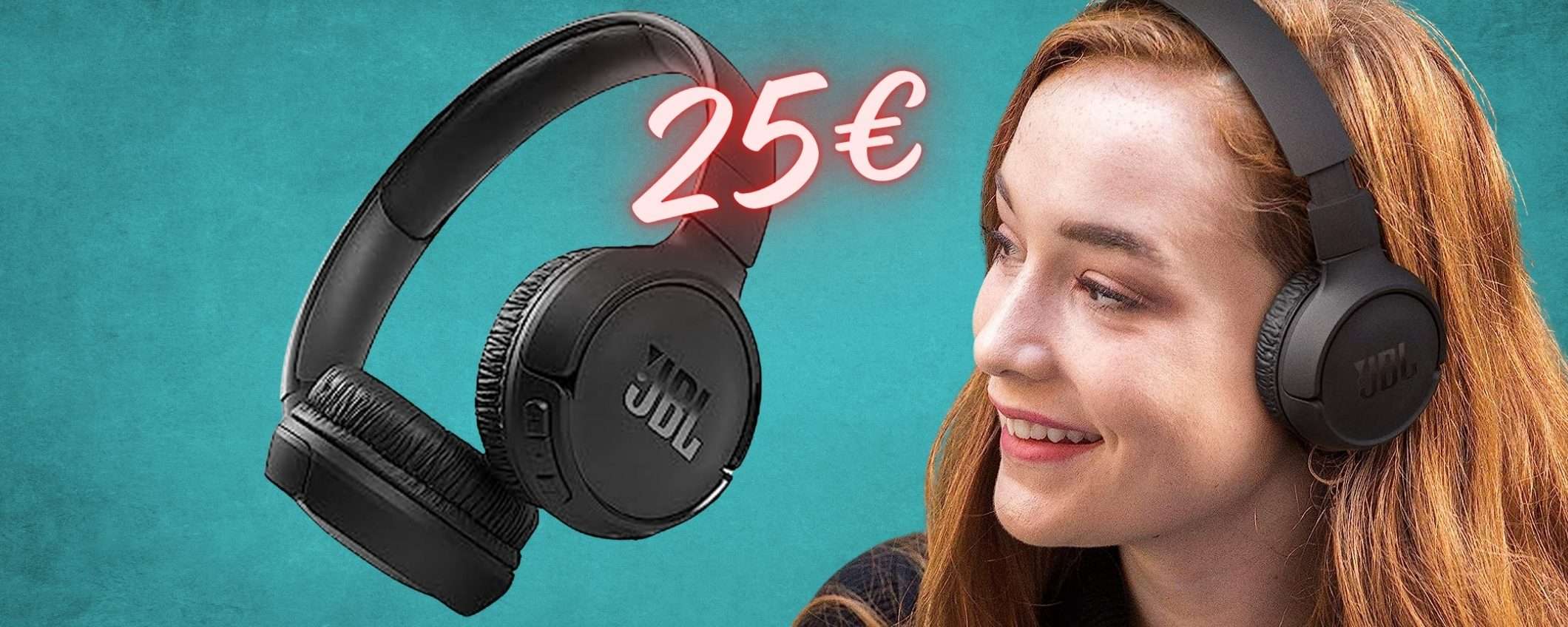 JBL Tune 510BT: magnifiche cuffie wireless a POCHISSIMO (solo 25€)