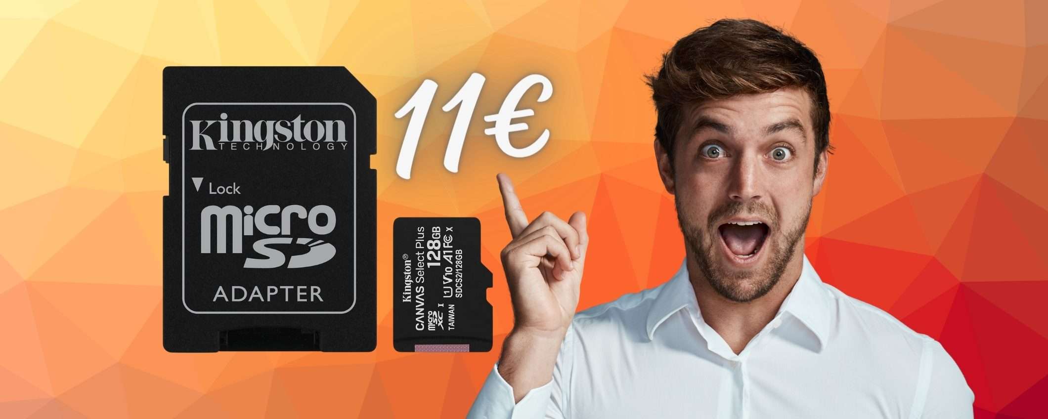 Kingston Canvas Select Plus: microSD da 128GB a PREZZO SHOCK (11€)