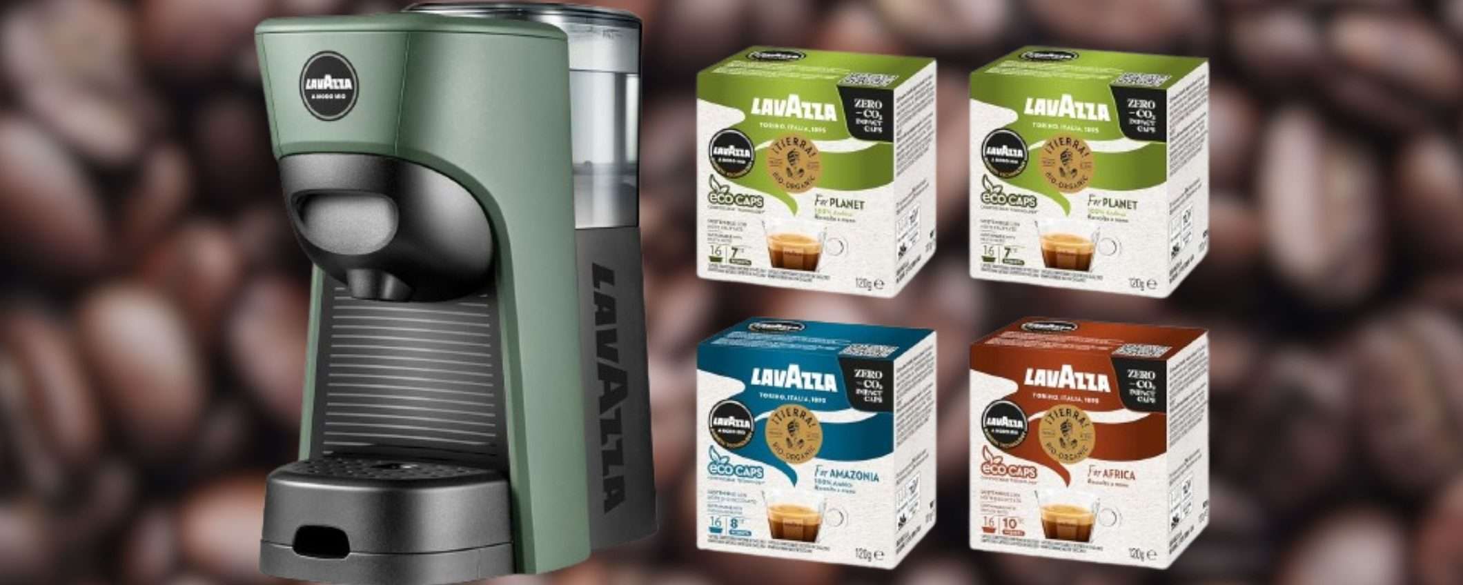 Macchina caffè Lavazza a Modo Mio a prezzo BOMBA: 79€ e 64 capsule GRATIS