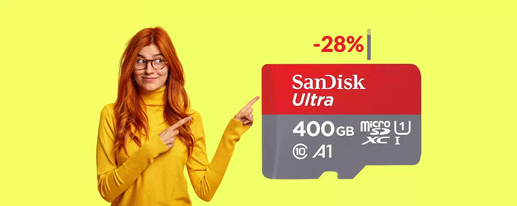 MicroSD 400GB mai ad un prezzo così basso: è inesauribile (63€)