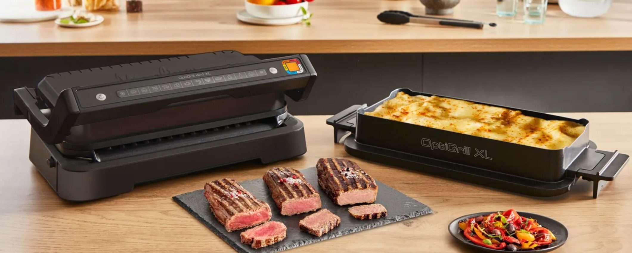 Griglia elettrica Moulinex Optigrill+ a soli 149 euro da Unieuro (anche in 3 rate)