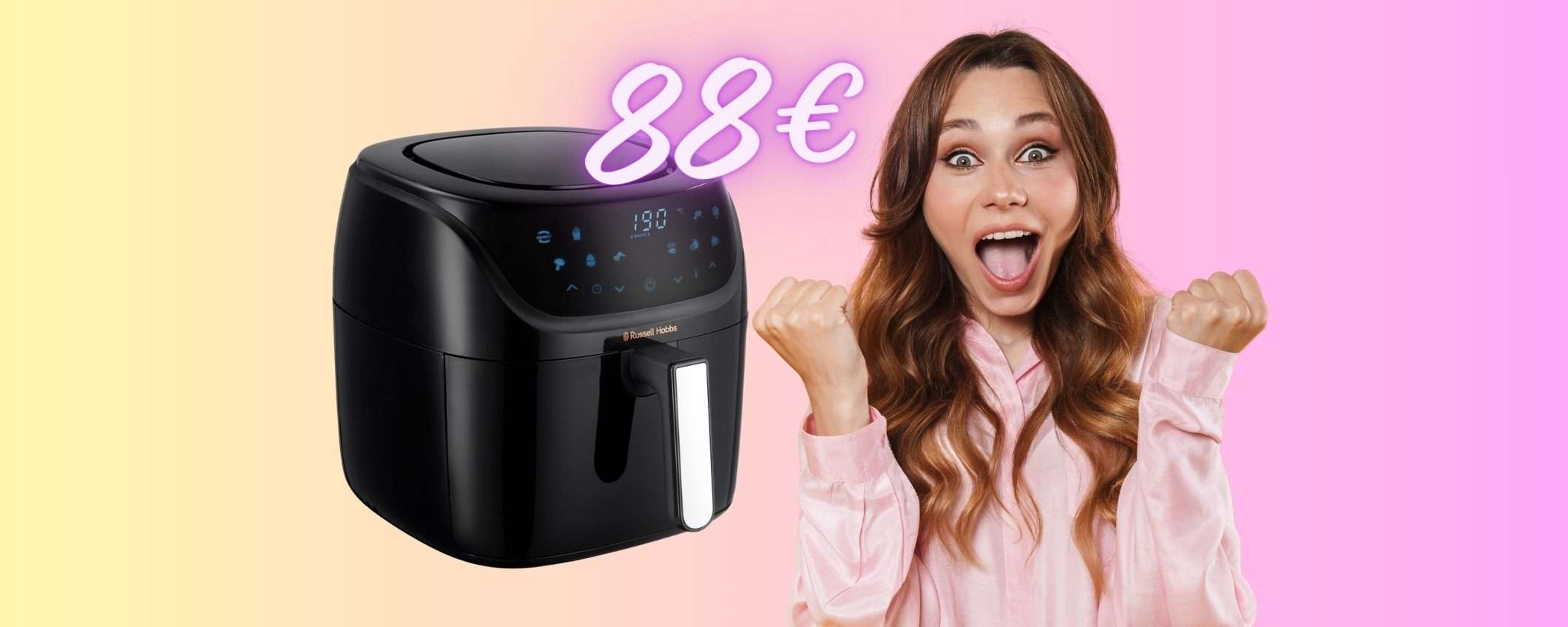 Russell Hobbs: solo 88€ per la splendida friggitrice ad aria XXL