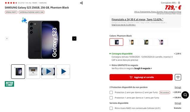 samsung galaxy s23 629 euro mediaworld