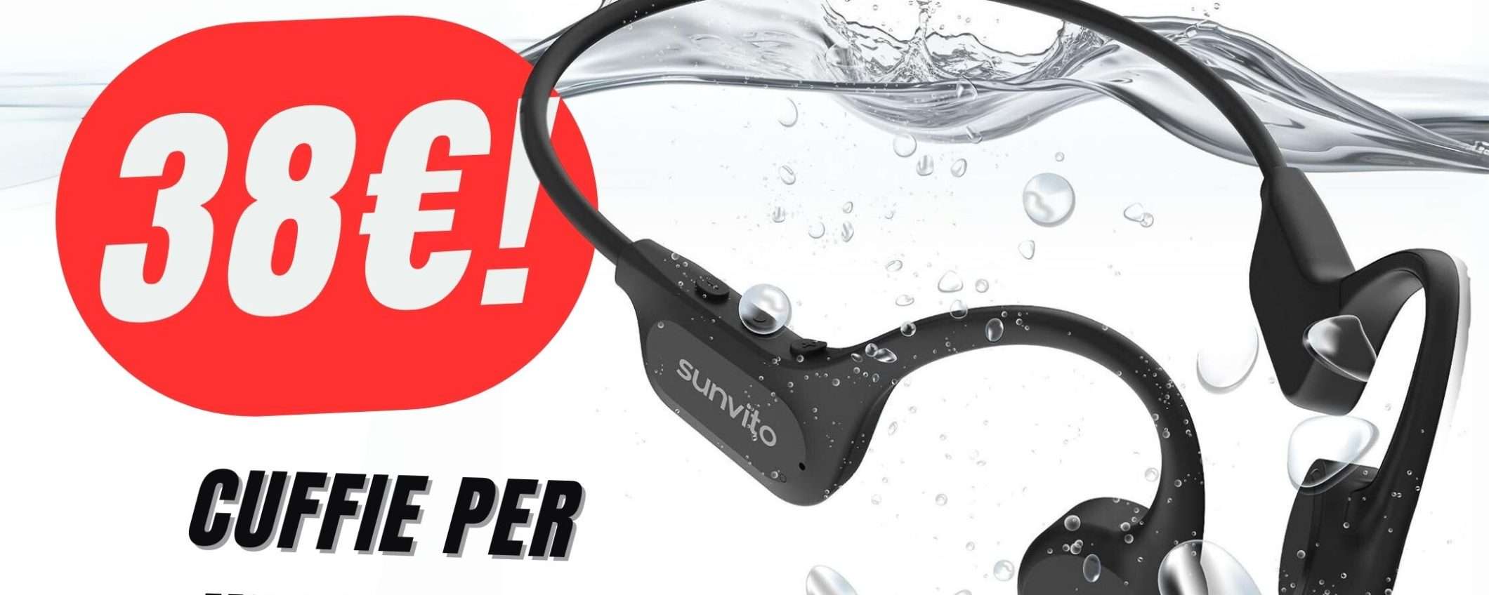 Vai sott'ACQUA con queste CUFFIE per sportivi (costano solo 38€)!