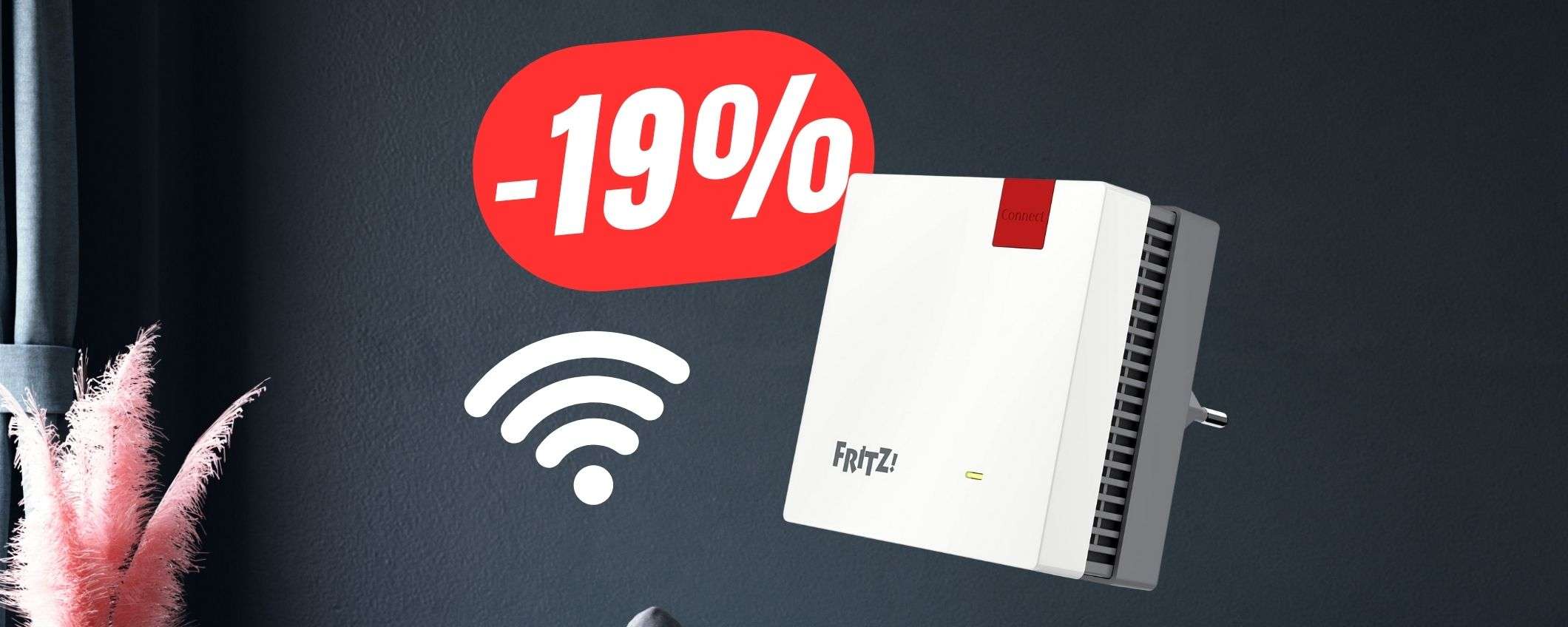 WiFi ovunque con il ripetitore FRITZ! a soli 77€!