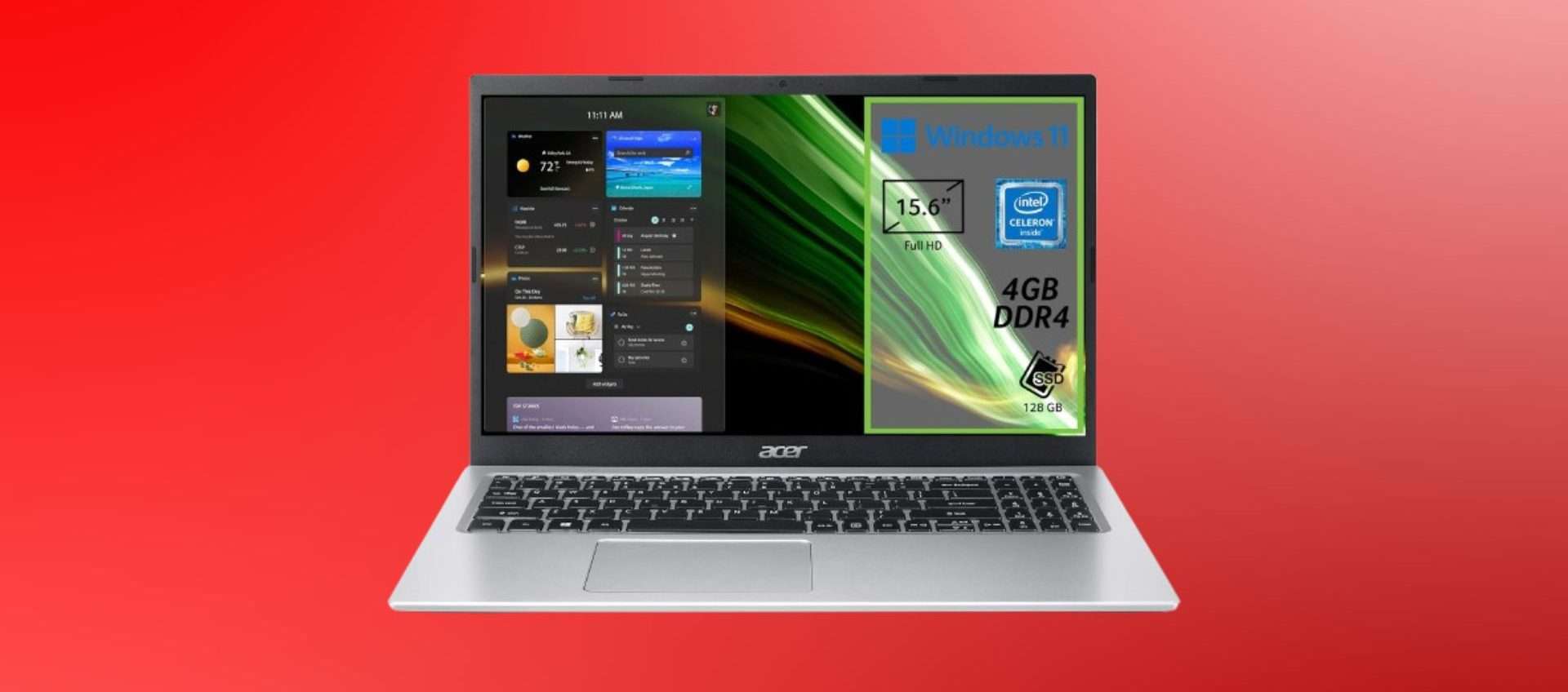 Acer Aspire 1 in offerta: il prezzo crolla sotto i 280€