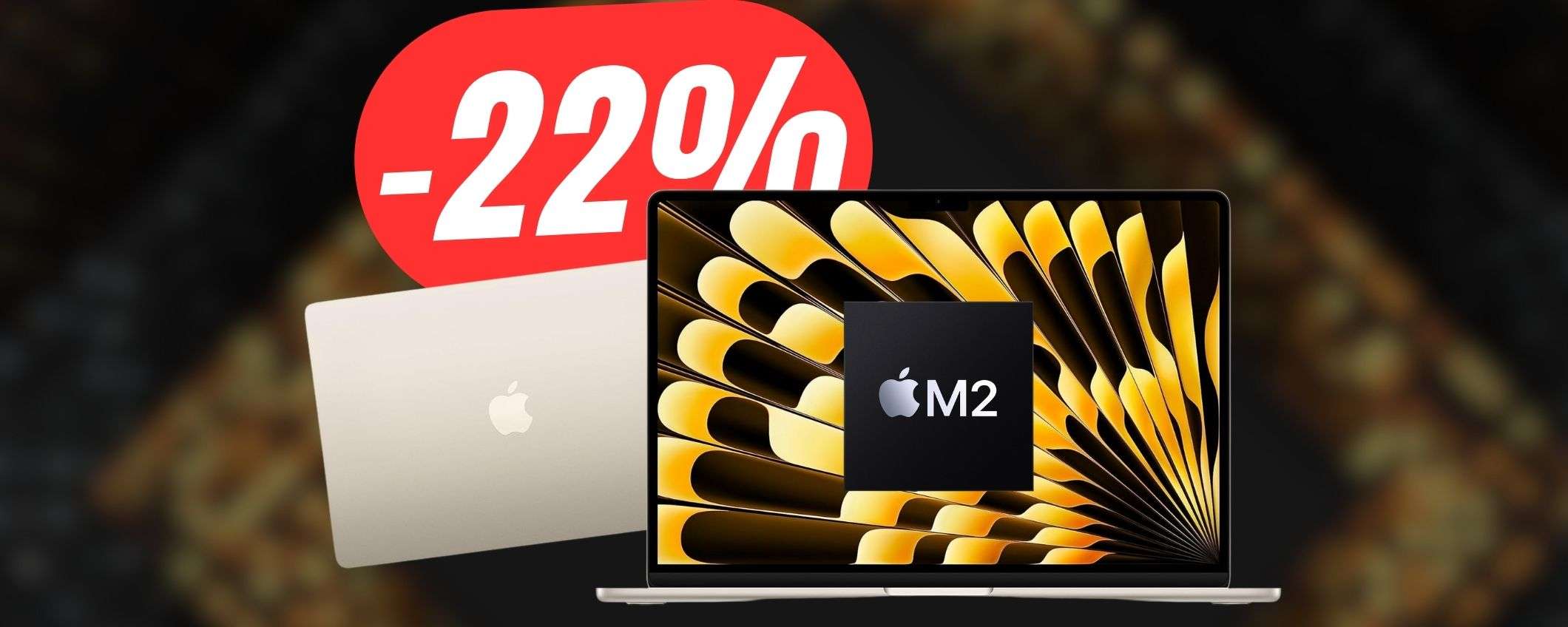 PREZZO più BASSO di sempre per il MacBook Air (M2) pagabile anche a rate!