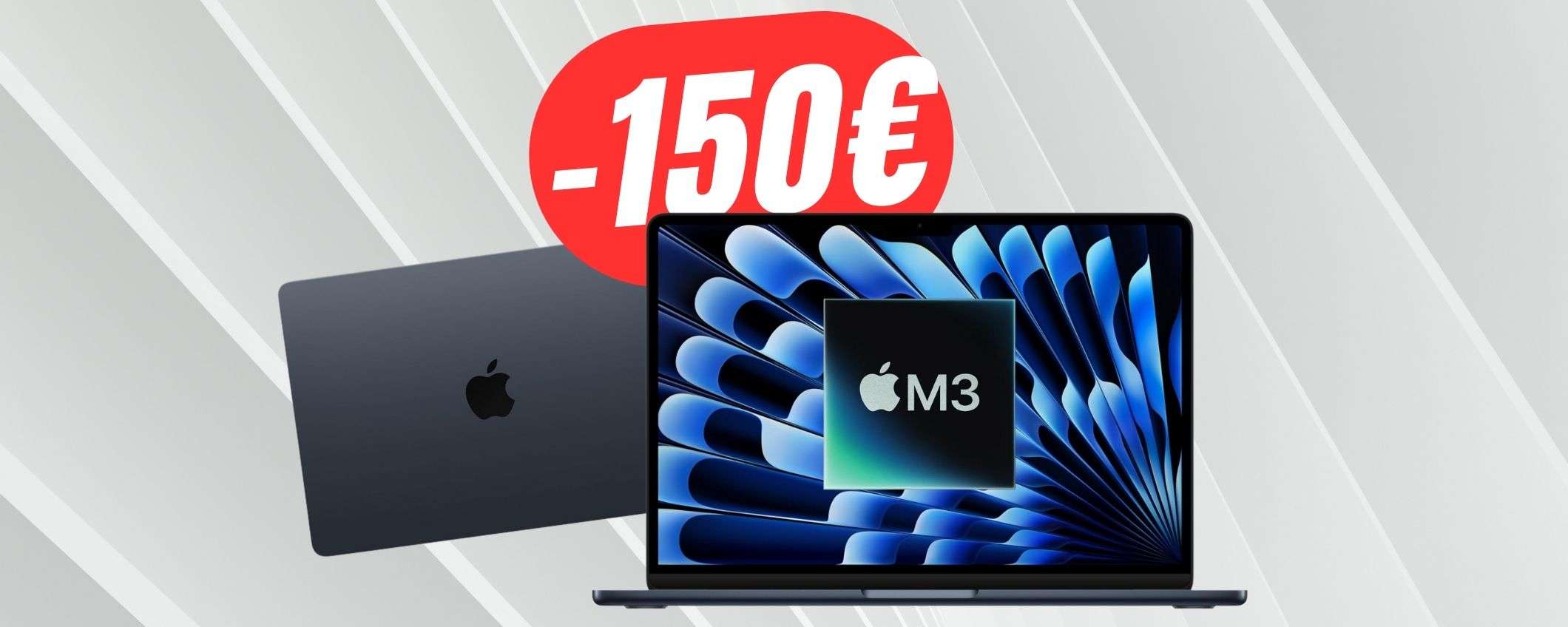 Il MacBook Air con chip M3 a -150€ è la BOMBA Amazon!