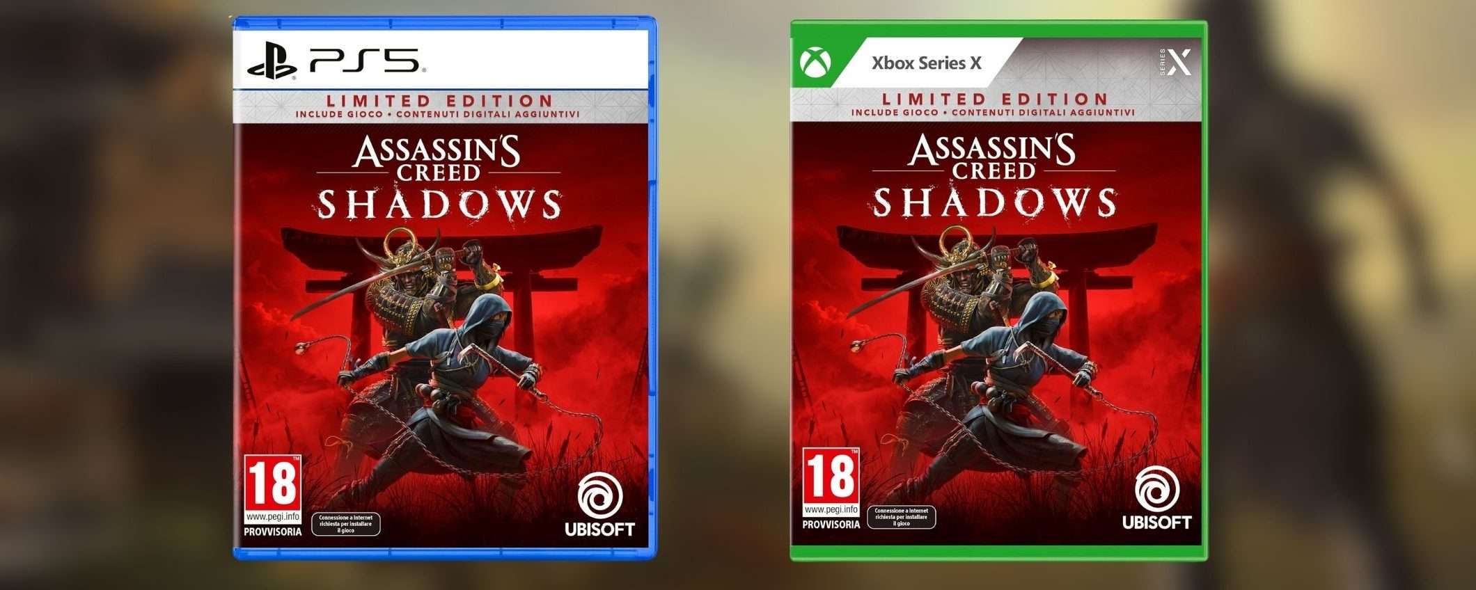 Assassin's Creed Shadows è su Amazon: prenota LIMITED o GOLD al MIGLIOR PREZZO GARANTITO