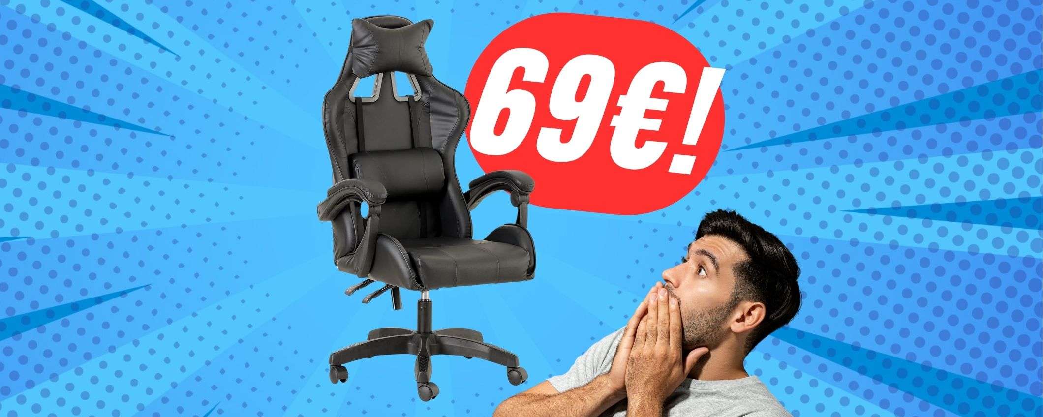 Sedia da GAMING a 69€ su Amazon?! Corri, prima che si esaurisca!