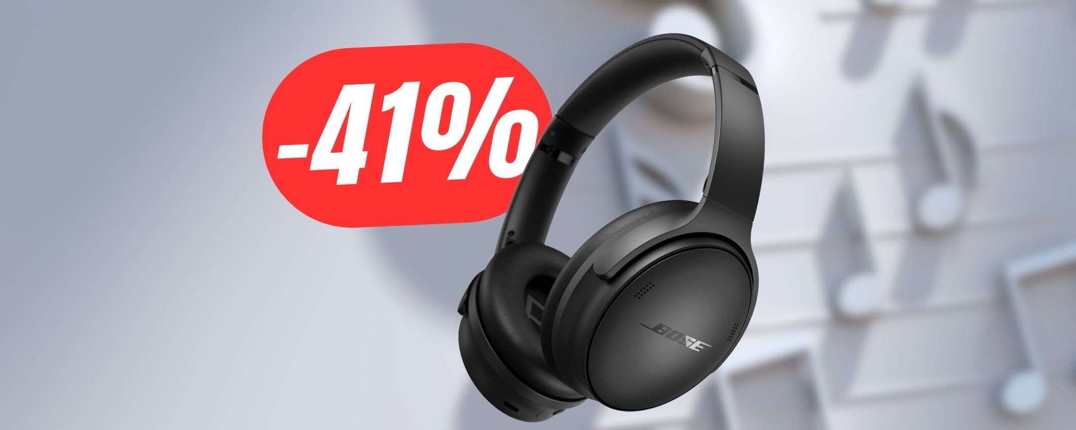 Con il folle ribasso del -41%, queste cuffie BOSE diventano un best-buy!