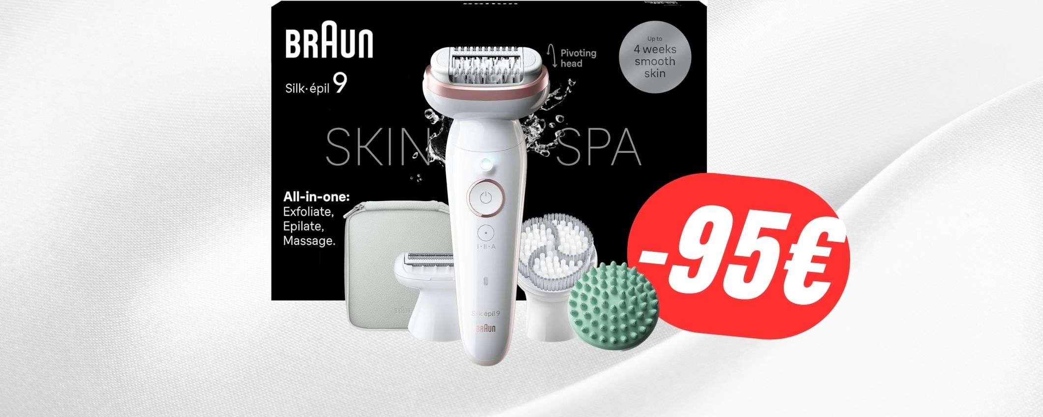 Depila, esfolia e massaggia con Braun Silk-épil 9 (SCONTATO di -95€!)