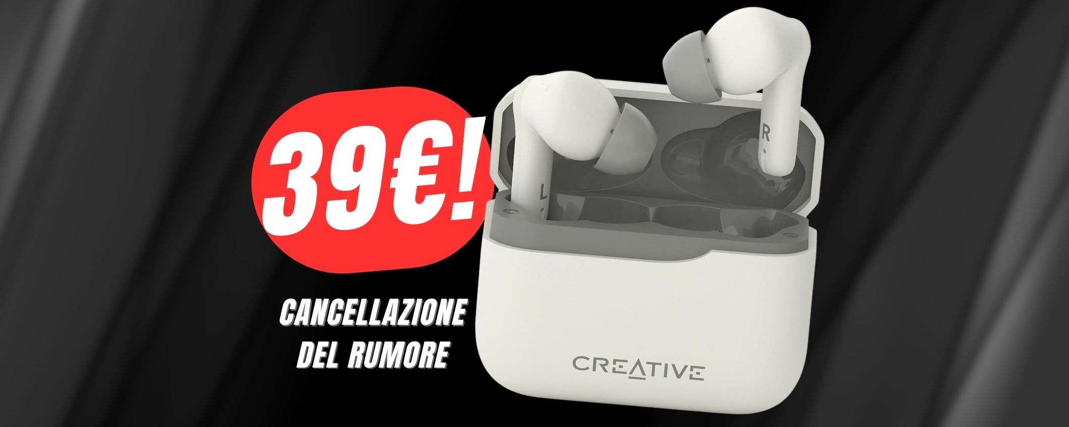 Come le AirPods Pro ma a 39€: gli auricolari CREATIVE crollano di prezzo su Amazon!