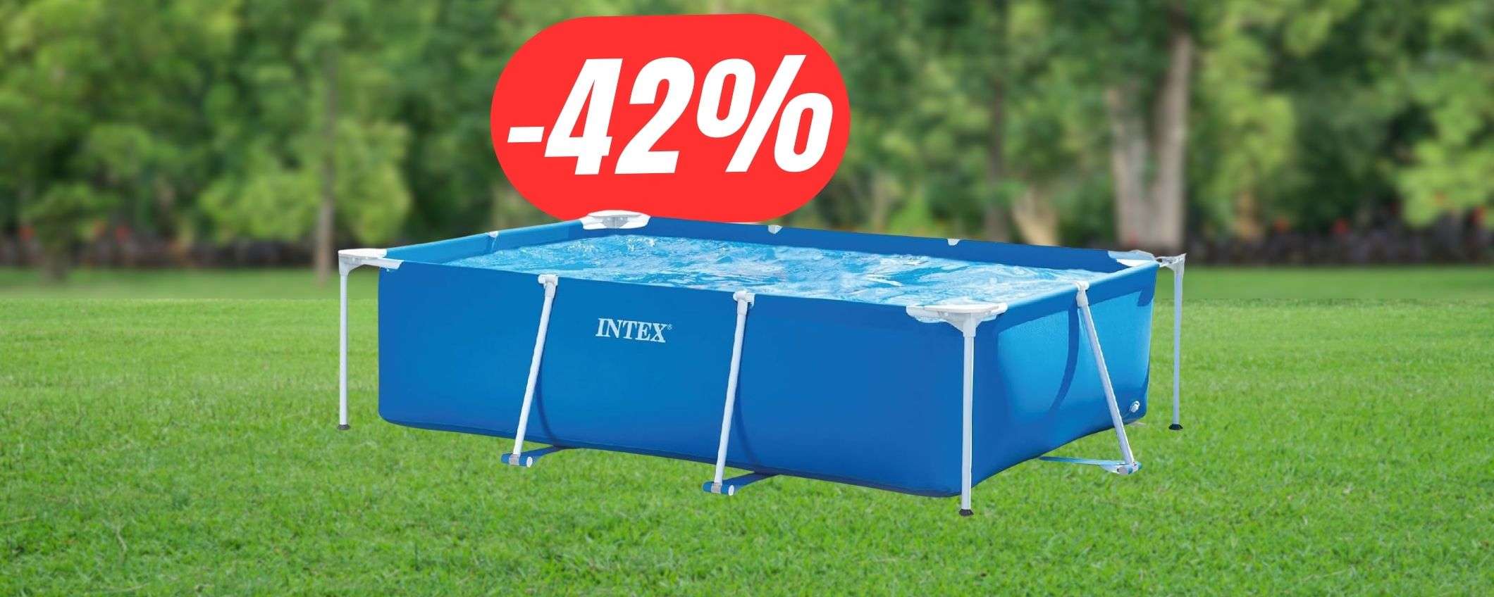 L'estate ha inizio con la PISCINA Intex 3x2m a soli 92€ (-42%)!